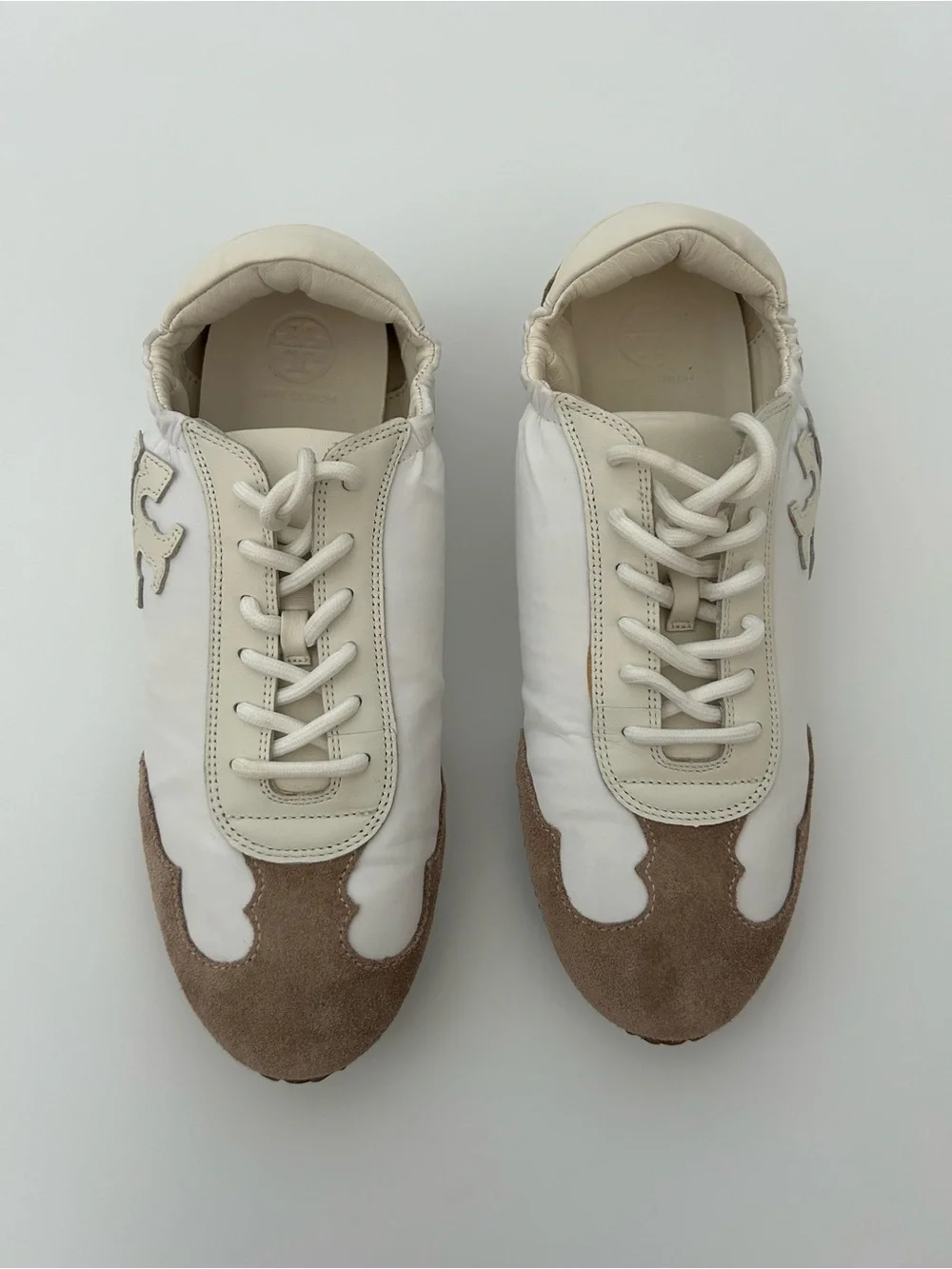 Tory Burch The Tory Sneakers Retro Classic Preppy Designer Neutral Designer $248